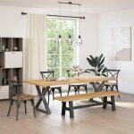 Bonne qualité - coffre banquette - bonnie - banc à manger noain pieds en forme de a 180x40x45cm massif ... Bonne qualité - coffre banquette - bonnie - banc à manger noain pieds en forme de a 180x40x45cm massif ...