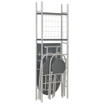 Bonne qualité - ensemble à dîner pliant 3 pcs - ensemble de table À manger et 2 chaises - et étagère ... Bonne qualité - ensemble à dîner pliant 3 pcs - ensemble de table À manger et 2 chaises - et étagère ...