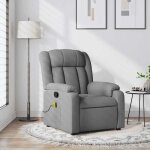 Bonne fauteuil de massage inclinable fauteuil releveur inclinable gris clair tissu - yxm fr198766 Bonne fauteuil de massage inclinable fauteuil releveur inclinable gris clair tissu - yxm fr198766