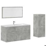 Bonne qualit - mobilier ensemble de meubles de salle de bain 3 pcs salle de bain et wc - bonnie - gris ...