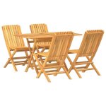 Bonne qualit - salon dextrieuris ensemble  manger de jardin 5 pcs - 4 chaises de jardin avec table ...