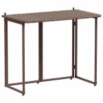 Bonne qualit� - table de balcon table de jardin - vendue seule - bonnie - pliante marron 90 x 51 x 75cm ...