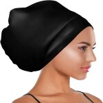 Bonnet de bain extra large pour cheveux longs - bonnet de bain pour dreadlocks nombre de pi�ces : 1 et ...