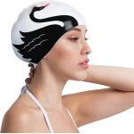 Bonnet de bain extra large pour femmes et hommes bonnet de bain pour cheveux longs label