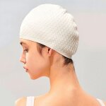 Bonnet de bain impermable en silicone pour soins capillaires pour hommes et femmes quipement de natation ...