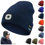 Bonnet bluetooth led unisexe 3 en 1bonnet bluetooth avec casque et lumirecadeaux pour la famille et ...