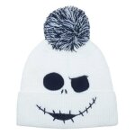 Bonnet disney létrange noël de monsieur jack - visage géant de jack - blanc Bonnet disney létrange noël de monsieur jack - visage géant de jack - blanc