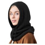 Bonnet femme hiver chapeaux dhiver pour femmes balaclava knit beanie skull cap tricot�e cagoule � capuche ...