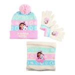 Bonnet gants et snood gabby et la maison magique