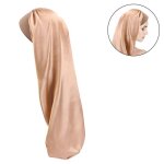 Bonnet de nuit long en satin pour cheveux longs ample avec bande lastique douce pour femmes dreadlocks ...