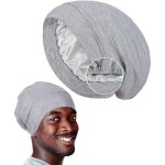 Bonnet de nuit en soie bonnet de nuit pour homme bonnet de nuit r�glable bonnet de nuit double couche ...