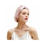 Bonnet de nuit en soie de mrier pour soins capillaires pour femmes bonnet de nuit en soie naturelle ...