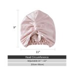 Bonnet de nuit en soie pour soins capillaires pour femmes bonnet de nuit en soie naturelle avec �lastique ...
