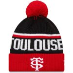Bonnet  pompon new era sport stade toulousain taille unique noir et rouge