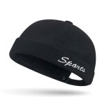 Bonnetcasquette sans visire roul chapeau brimlessbonnet bob homme femme marin rtro en coton avec bord ...