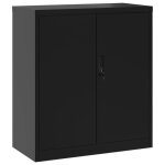 Bonnie�armoire � casiers / classeur vestiaire - suikun - meuble de bureau noir 79x40x90 cm acier fr325962 ...