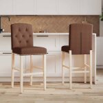 Bonnie®chaises de bar - fauteuil salon pour bistro / cuisine - lot de 2 bois massif dhévéa et tissul43. ... Bonnie®chaises de bar - fauteuil salon pour bistro / cuisine - lot de 2 bois massif dhévéa et tissul43. ...