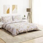 Bonnie� ensemble de housse de couette - standard 100 par oeko - tex - blanc et marron 200x200 cm coton ...
