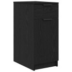Bonniemeuble de bureau - rangement spacieux - style contemporain chne noir 33x50x75 cm bois dingnierie ...