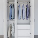 Bonnie penderie avec tagre de rangement - classique rails de garde - robe tlescopiques 2 pcs argent ...