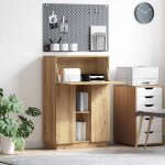 Bonnie�table pour livres / fichiers - bureau ch�ne artisanal 715 x 315 x 1065 cm - bois ding�nierie &fr202808 ...