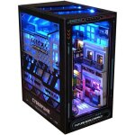 Book nook diy kit de maison de poupes miniature 3d miniature maison du livre puzzle en bois kit insert ...