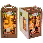 Book nook - puzzle 3d en bois - maison de poup�e avec led diy bookend - crafts hobbies gifts (maison ...