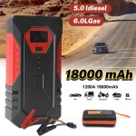 Booster batterie voiture 12v 18000mah dmarreur de saut de voiture batterie externe portable pour essence ...