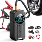 Booster batterie voiture 4 en 1 - 15000mah - gonfleur electrique pneu portatif d�marreur batterie - voiturev�l ...