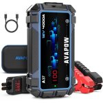 Booster batterie voiture avapow 4000a - booster portable 12v (moteurs ?10l essence / diesel) - charge ...