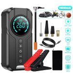 Booster batterie avec compresseur - welan - portable - jusqu� 4l diesel / essence - 150 psi - lampe led ...