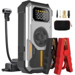 Booster batterie voiture puissant 6000a avec fonction de gonflage des pneus 150psi essence 7. 5l diesel ...