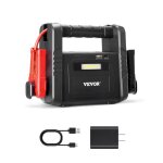 Booster batterie voiture - vevor - 4000 a - dmarreur de batterie voiture portable avec cbles de dmarrage ...