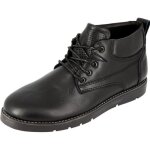 Boots homme dcontract en vritable cuir noir bn610 41