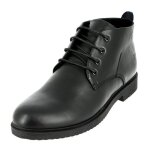 Boots homme de ville en véritable cuir noir Boots homme de ville en véritable cuir noir