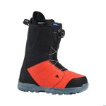 Boots de snowboard burton moto boa� regular black / fiesta red homme