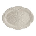 Bordallo pinheiro plat de service chou 43 cm blanc