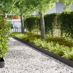 Bordures de jardin 10 pcs noires 100x0. 5x20 cm fer