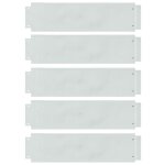 Bordure de jardin en acier galvanis� - vidaxl - argent� - 100x25 cm - 5 pi�ces - durable - design moderne ...
