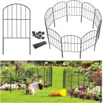 Bordure de jardin cl�ture de jardin en m�tal - cl�ture de jardin barri�re animaux 60x30cm 10 pcstotal ...