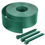 Vounot� bordure de jardin haute flexible en pe - 20 m x h 13 cm vert - 12 piquets - �paisseur 3 mm - ...