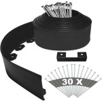 Bordure de jardin kit de bordure de jardin ext�rieur 10cm de haut et 10m de long avec 30 piquets fixes ...