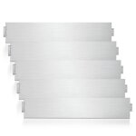 Bordure de jardin - galvanis - 100x15cm - mtal - argent - 5m