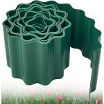Bordure de jardin en plastique 9m x 15cm cl�ture de bordure de pelouse flexible pour bordures de jardin ...