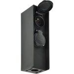 Borne jardin cablable 2 prises 2p + t ip44 acc�s electrictrique pratique exterieur bloc multiprise outdoor ...