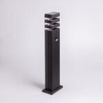 Borne de jardin - ekolight - so - 60p - dtecteur pir - aluminium - ip44 - noir