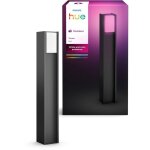 Borne lumineuse - philips hue - turaco - gris anthracite - ip44 - lumi�re blanche et color�e - 1100 lumens ...