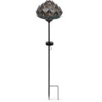 Borne solaire - garden id chou - 14 x 45 cm - autonomie 6 - 8h - bouton on / off - pile aaa rechargeable. ...