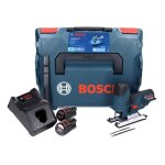 Bosch gst 12v - 70 professional scie sauteuse sans fil avec botier l - boxx + 2x batteries gba 12 v ...