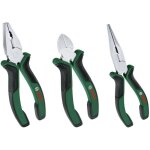 Bosch home and garden - set de 3 pinces (universelle,  bec long, coupante diagonale endurantes ergonomiques) ...
